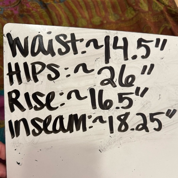 Bohemian Multicolor Flowy Wide Legged Gaucho Capri Pants See Measurements - Picture 9 of 9